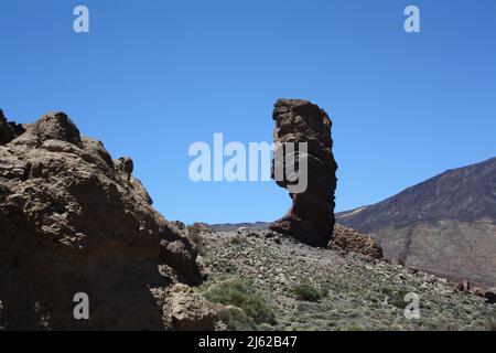 Roque Cinchado in the Teide National park Stock Photo