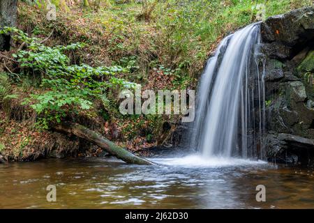 Blow Gill waterfall near Osmotherley on the Yorkshire Moors Stock Photo