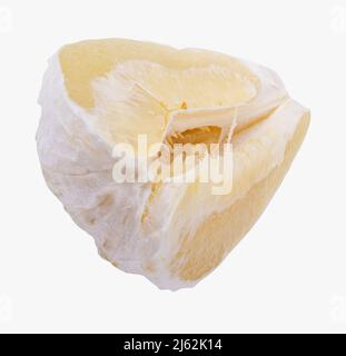 Sweet pomelo isolated on white background. Clipping path Stock Photo