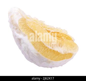 Sweet pomelo isolated on white background. Clipping path Stock Photo