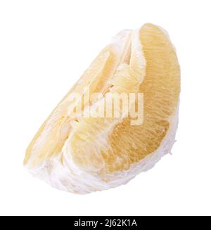 Sweet pomelo isolated on white background. Clipping path Stock Photo