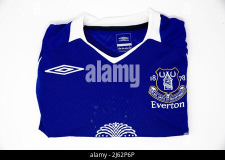 Everton Umbro Football Shirt Stock Photo Alamy