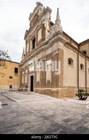 Church of Saint Theresa by Piazza Santa Theresa, Brindisi, Apulia  (Puglia) Italy. Stock Photo