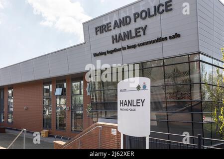 Hanley fire and police headquarters Stock Photo