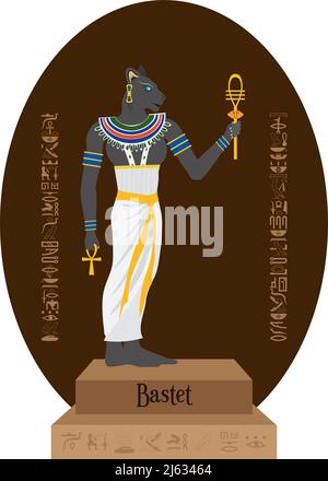 Illustration vector isolated of Egyptian God, Osiris Stock Vector Image ...