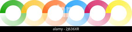 Intersecting circles, rings abstract geometric icon, vector illustration. Stock vector illustration, clip-art graphics Stock Vector