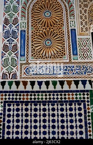 Traditional Moroccan pattern geometric mosaic ceramic. High quality photo Stock Photo