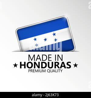 Made in Honduras graphic and label. Element of impact for the use you want to make of it. Stock Vector