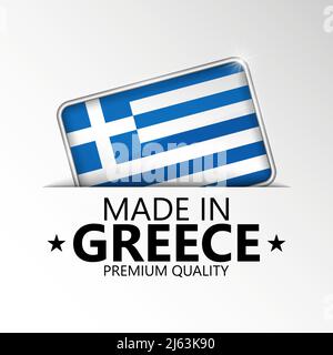Made in Greece graphic and label. Element of impact for the use you want to make of it. Stock Vector