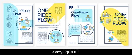 Lean manufacturing yellow and blue brochure template Stock Vector Image ...