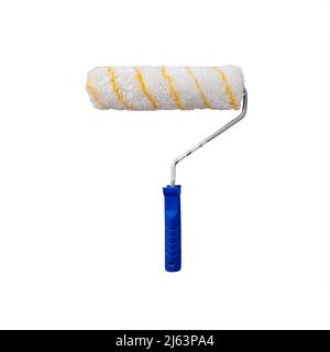 New paint roller isolated on white background.  Stock Photo