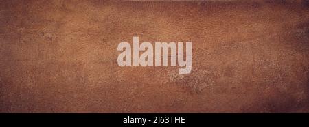 Dark brown cracked leather texture background Stock Photo