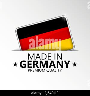 Made in Germany graphic and label. Element of impact for the use you want to make of it. Stock Vector