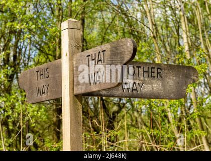Making a Big Life Changing Decision Stock Photo