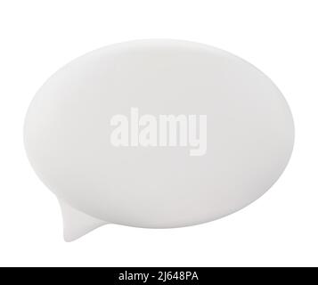 3d Speech Bubble Vector Illustration on white Stock Vector