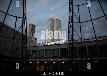 Berlin, Germany. 27th Apr, 2022. Storefront of UK clothing company Superdry in Berlin. (Photo by Michael Kuenne/PRESSCOV/Sipa USA) Credit: Sipa USA/Alamy Live News Stock Photo