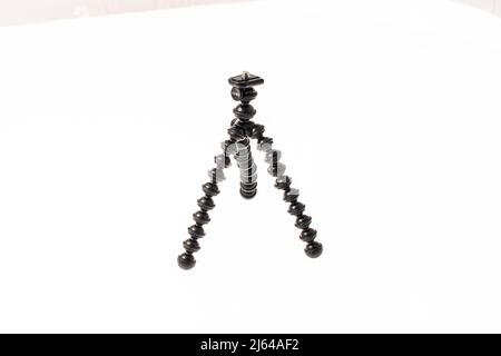 Gothenburg, Sweden: A small Joby Gorillapod tripod on a white table Stock Photo