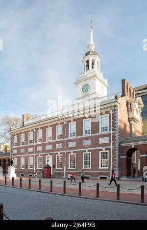 Independence Hall in Old Town Philadelphia, Pennsylvania Stock Photo