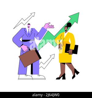 Generation X abstract concept vector illustration. Middle age, parents, work-life balance, strong professional, cold war, personal computing, pay off debt, stable saving plan abstract metaphor. Stock Vector