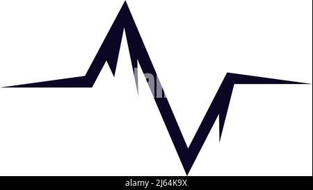 Mountain icon logo design vector template Stock Vector