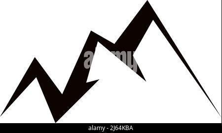 Mountain icon logo design vector template Stock Vector