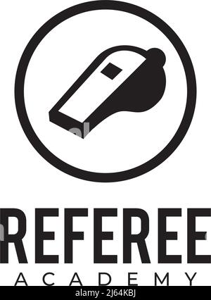 Referee club course vector logo design Stock Vector