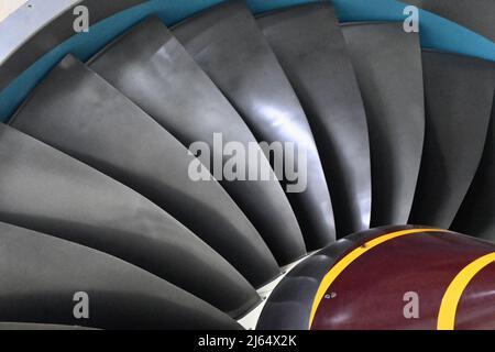 rolls royce Trent 800 turbofan jet engine Stock Photo