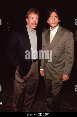 Chuck Norris and Billy Drago 1990 Credit: Ralph Dominguez/MediaPunch ...