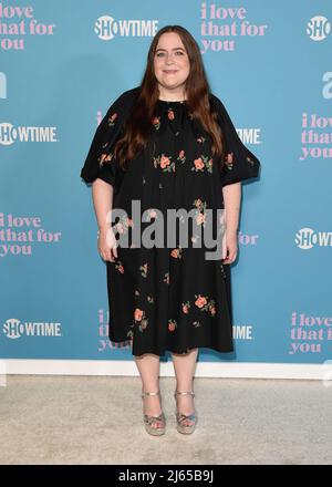 Los Angeles, USA. 27th Apr, 2022. Aidy Bryant walking on the red carpet at the premiere of Showtime's 'I Love That For You' at Pacific Design Center in Los Angeles, CA on April 27, 2022. (Photo By Scott Kirkland/Sipa USA) Credit: Sipa USA/Alamy Live News Stock Photo