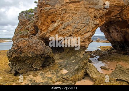 Stackys Bight in Killiecrankie Bay, Flinders Island Stock Photo