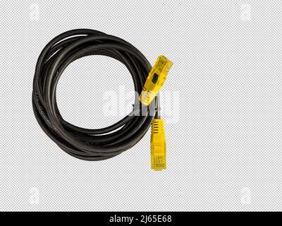 Internet Cable With Network Socket Isolated On White Background Stock  Photo, Picture and Royalty Free Image. Image 92778139.
