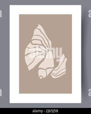Printable wall art vector poster set vector. Stock Vector