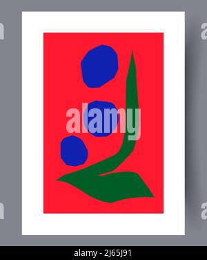 Printable wall art vector poster set vector. Stock Vector