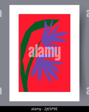 Printable wall art vector poster set vector. Stock Vector