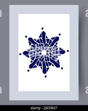 Printable wall art vector poster set vector. Stock Vector