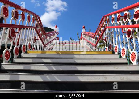 Penmaenmawr railway station  station road west Conwy  North Wales Stock Photo