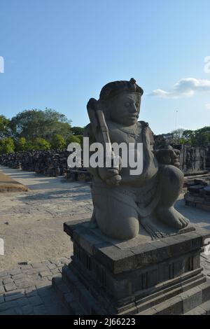 The Guardians the Sewu Temple in Central Java Stock Photo