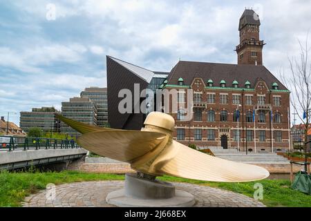 View of the World Maritime University building in Malmö Stock Photo