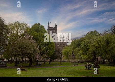 The Minster Church of St Peter ad Vincula (aka Stoke Minster) in Stoke-on-Trent, Staffordshire, UK Stock Photo