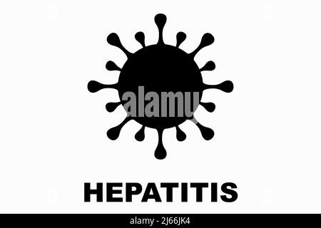 Hepatitis (Adenovirus F41). Childhood hepatitis. Adenovirus F41, main suspect in the outbreak of childhood hepatitis around the world. Viral infection Stock Photo