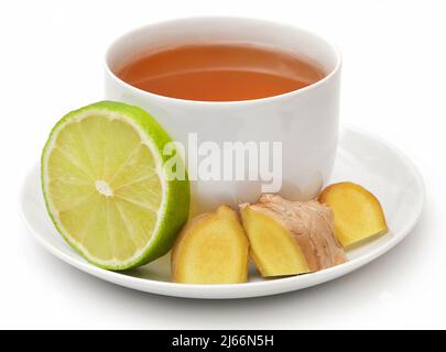 Herbal tea with different herbs and ingredient Stock Photo