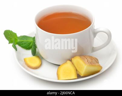 Herbal tea with different herbs and ingredient Stock Photo