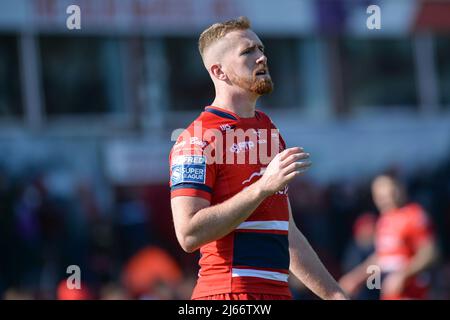 Kingston upon Hull, England -23rd April 2022 - Rowan Milnes (21) of Hull Kingston Rovers.  Rugby League Betfred Super League Round 10 Hull Kingston Rovers vs Wakefield Trinity at Sewell Craven Park Stadium, Kingston upon Hull, UK  Dean Williams Stock Photo