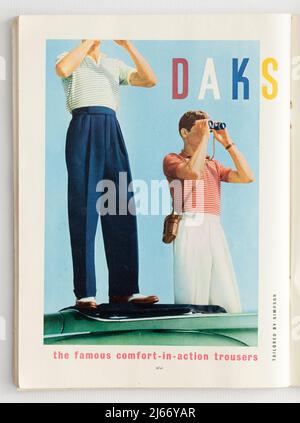 1950s advert for daks clothing 2j66yar
