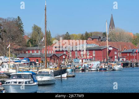 Hafen von Eckernförde in Schleswig-Holstein, Deutschland Stock Photo
