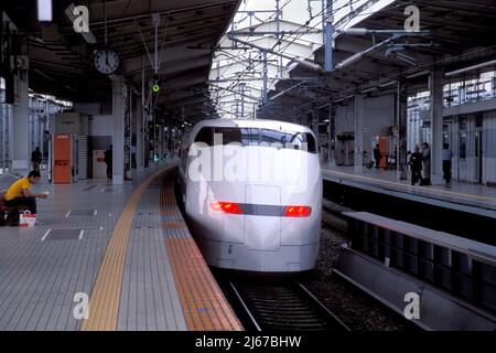 Bullet train Kyoto Japan NR Stock Photo