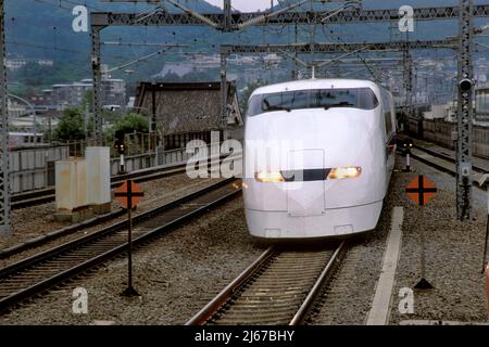 Bullet train Kyoto Japan2 Stock Photo