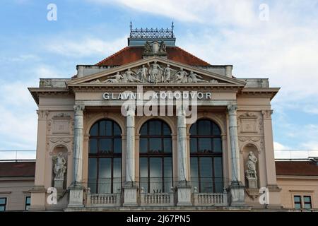 Zagreb Railway Station Stock Photo