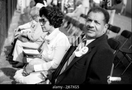 Roy Campanella, catcher for the Brooklyn Dodgers, holding six bats