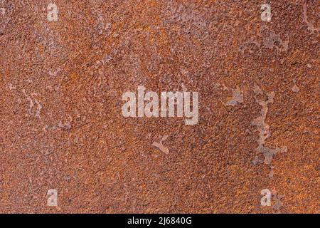 Panoramic grunge rusty metal texture, rust and oxidation metal background. Old metal iron panel. Stock Photo